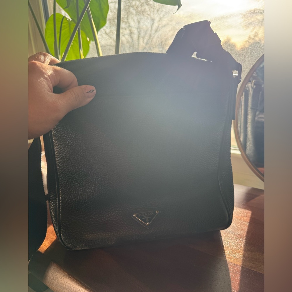 Prada Black Textured Bag
